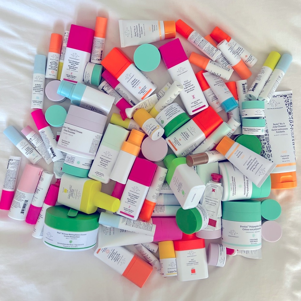 Drunk Elephant empty containers